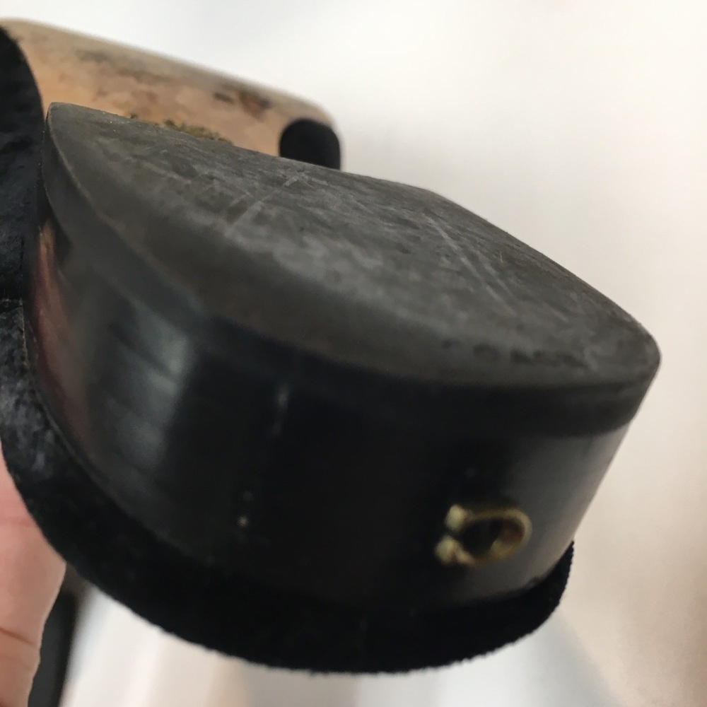 Coach Velvet Tointy Toe Slip On Mules 7.5 Black - Picture 13 of 16